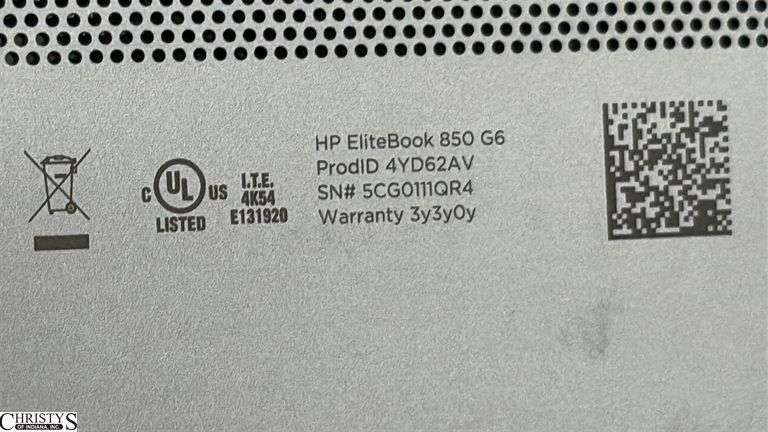 HP Laptop Untested No Power Cord