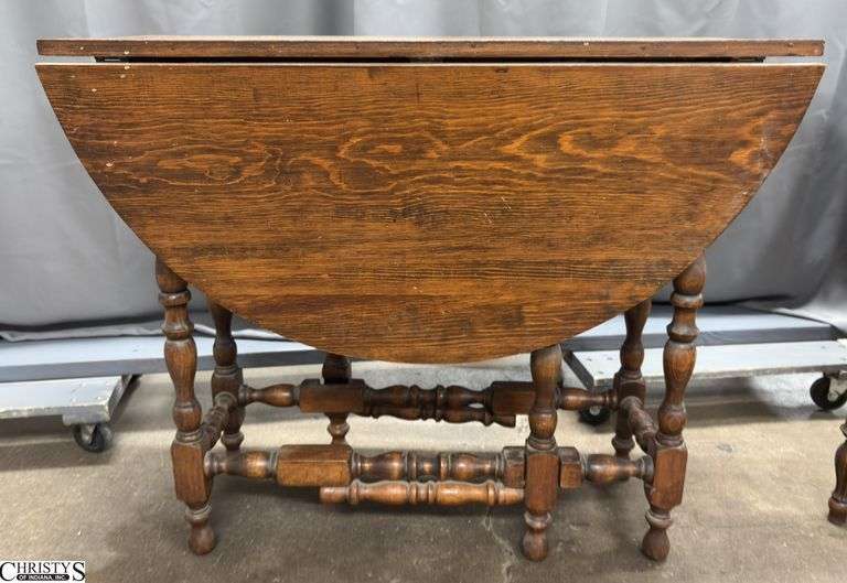 Gate Legged Drop Side Table, 36"x14"x30" Drops 15" image