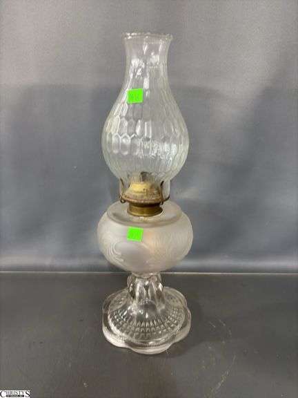 Glass Oil Lamp - 17"
