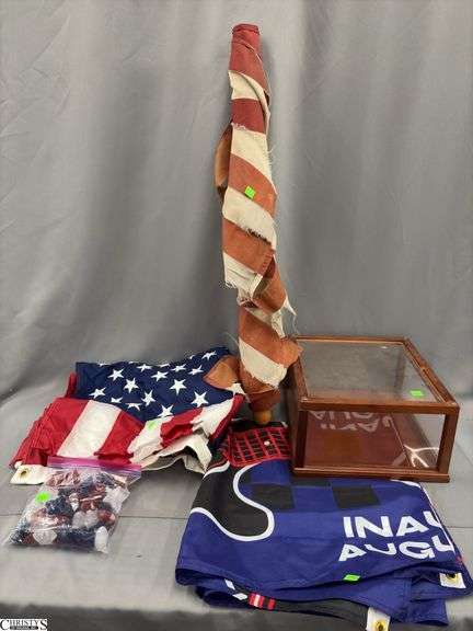 American Flags, Star Drink Chillers, Display Case - 11" x 13" x 6" of case image