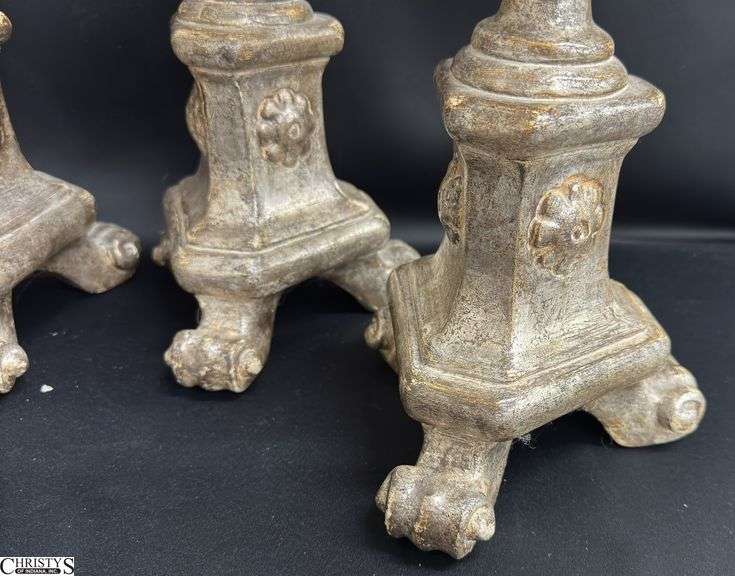 4 Composite Altar Pricket Candle Sticks 24"