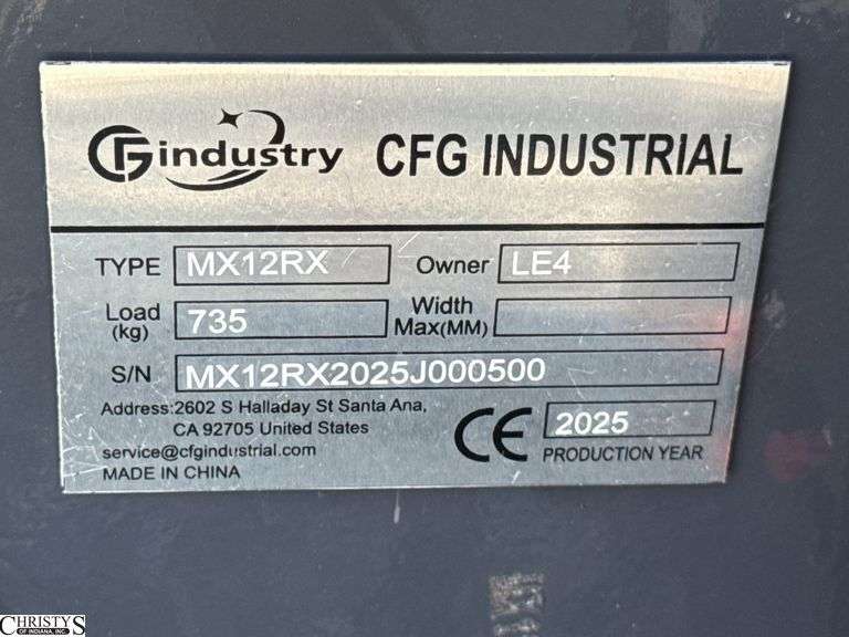 CFG Industrial Mini Excavator MX12RX Mini Excavator 420cc Gas Powered