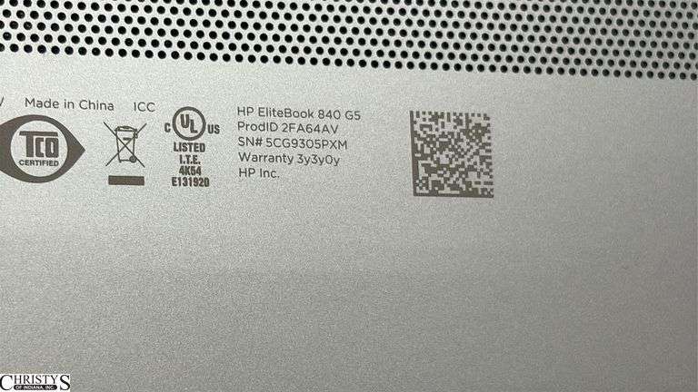 HP Laptop Untested No Power Cord