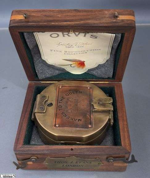 Orvis Thos J. Evans Reproduction Compass - 4" of compass - box is personalized image