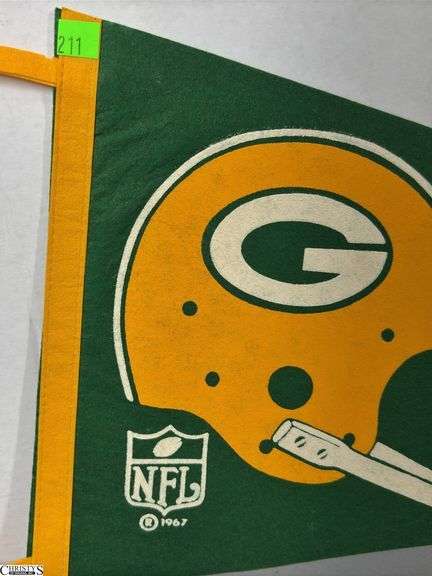 Green Bay Packers NFL Pennant Dated 1967
