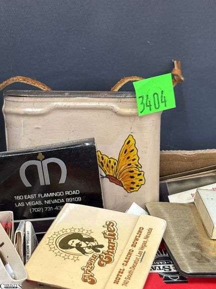 Match Books, Camel Cash, Dice, Vegas Memorabilia, Gold Coast, and Other Casino Glasses