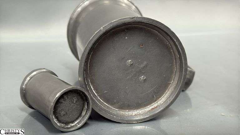 7pcs Graduated Pewter Handled Measuring Cups 4"x7.25" Tall
