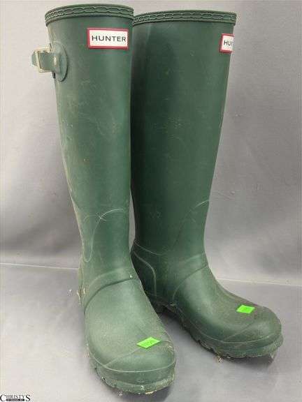 Hunter Ladies Rubber Boots - Marked 5M/6F image