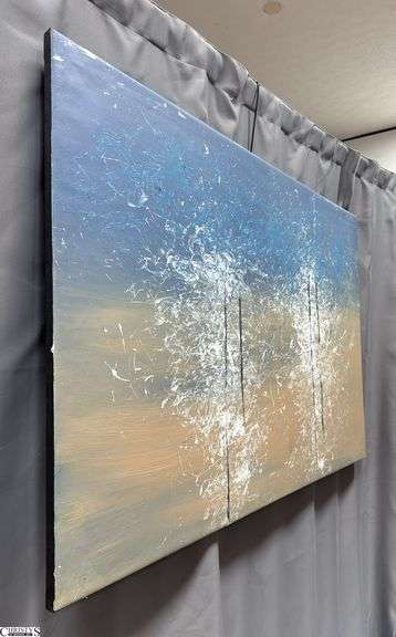 Samuel Tinoco Trees #18, Acrylic Painting on Canvas, Measures 36x55"