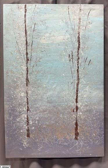 Samuel Tinoco Trees #17, Acrylic Painting on Canvas, Measures 36x55"