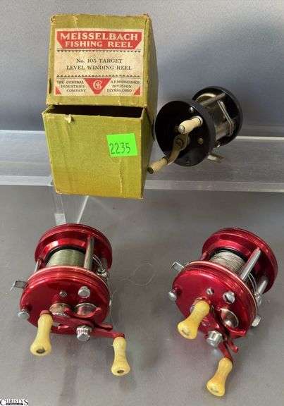 3 Fishing Reels, Abu Ambassador and Meisselbach image