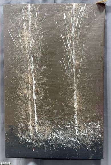 Samuel Tinoco Trees #35, Acrylic Painting on Canvas, Measures 34x52"