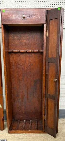 Handmade Wooden Gun Cabinet - 24.5" x 9" x 55" image
