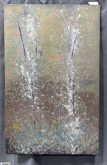 Samuel Tinoco Trees #32, Acrylic Painting on Canvas, Measures 36x55"