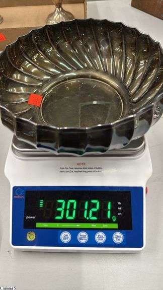 Stamped 925 Silver Bowl 8" Across