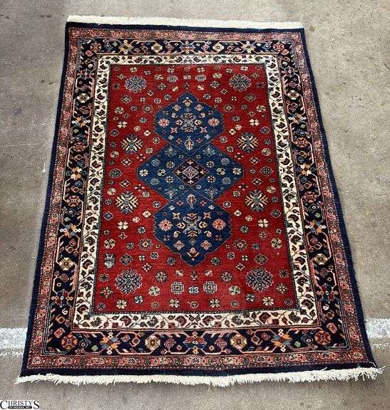 Vintage Persian Rug - 39" x 55", some edge wear image
