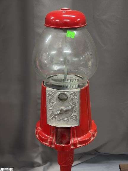 Vintage Gumball Machine Paint Is Chipping 40" Tall