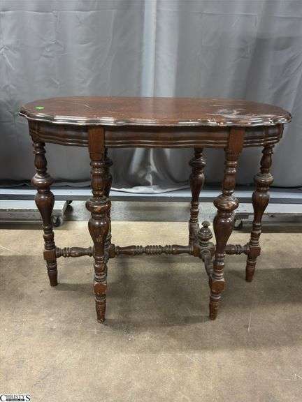 Six Legged Parlor Table, Has Wear to The Top 36"x21"x29"