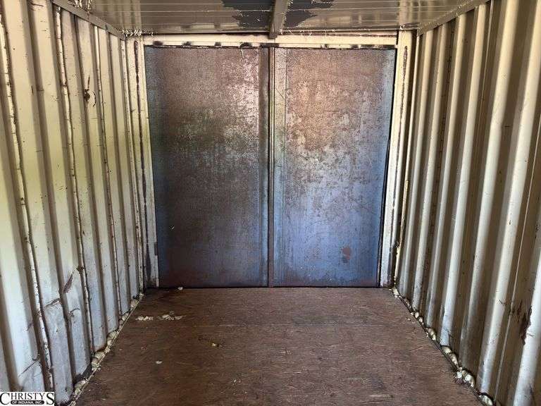 Empty 20’ Used Storage POD Inside with 89” Height 85” Has Bad Spots on Floor