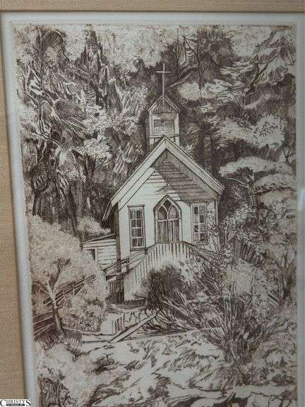 Pencil Signed and Numbered Lithograph 91/150 "Our Lady of ..." Signed, See Photos 17.5x21"