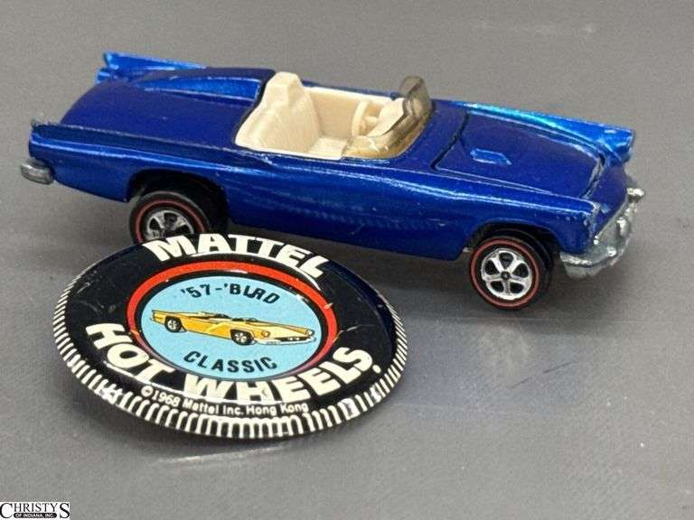 Hot Wheels Red Line 57'Bird and Button - Shows Wear - 2.5"