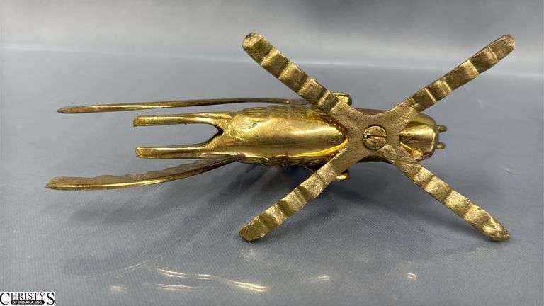 Brass Grasshopper 5.25"x3"