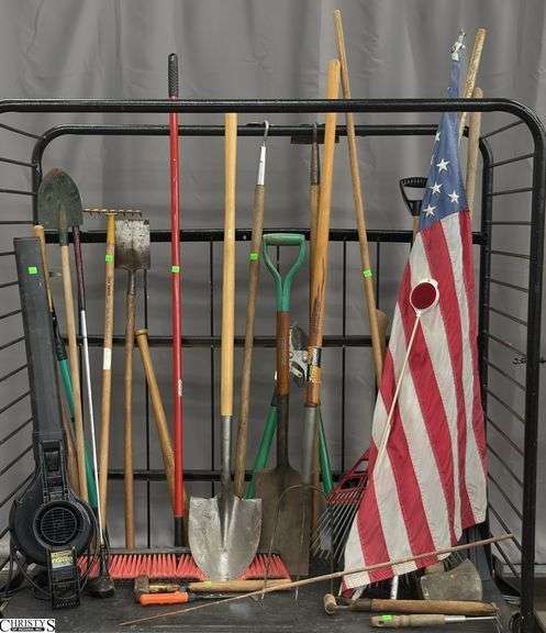 Long Handled Tools, Electric Blower, Pruners, Misc - CART NOT INLCUDED image