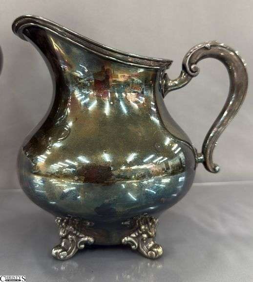 2 Silver Plated Pitchers Reed and Barton "Regent" Pattern Tallest 8"