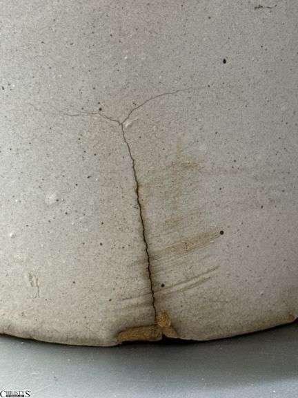 10" Stoneware Crock Jug - has visible crack, some crazing
