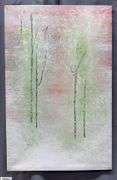 Samuel Tinoco Trees #25, Acrylic Painting on Canvas, Measures 36x55"