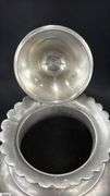 Pewter Pitcher, Woven Accent Handle, Has Mark 12" Tall