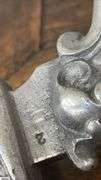 Pair of Polished Pewter Three Footed Candle Holders 48" Tall