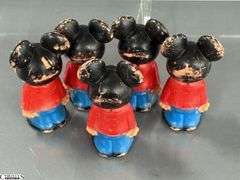 Vintage Mickey Mouse Figures 5.5", Mini Canister, Wobble Mickeys