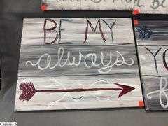2 Sets of Love Theme Paintings Each Canvas 16x20"