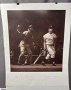 Babe Ruth Photo Print 14" X 11",  The DiMaggio Albums 2-Book Set and a Roger Maris 62st Home Run October 1, 1961 Poster 24" X 30"