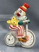 Clown Collectibles, and Figurines Marked Japan, Hong Kong, Music Boxes, Planter, Tallest 10"