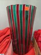 Singed Red and Green Vase, Holiday Placemats, Cloth Napkins, Table Cover