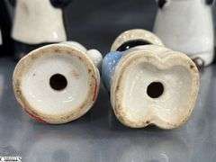 Black Americana Salt and Pepper Shakers, Tallest 5"