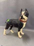Vintage Boston Terrier Cast Iron Door Stop 10.5x10.5"