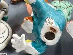 Clown Collectibles, and Figurines Marked Japan, Hong Kong, Music Boxes, Planter, Tallest 10"