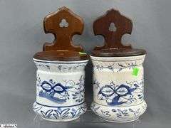 Blue and White Hanging Crocks, Enameled Pot, Snacks Crocks, Pickled Butts