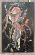 Samuel Tinoco Dancing, Acrylic Painting on Canvas 36x56"