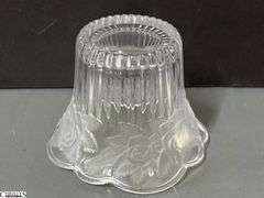 4 Riccardo and Studio Nova Crystal Rose Motif Serving Pieces - 14" of largest