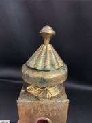 2pcs Edgartown Brass Lantern, and Carriage Lamp Tallest 14"