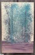 Samuel Tinoco Trees #49, Acrylic Painting on Canvas, Measures 36x55"