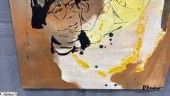 Alejandro Quenigo Q5, Acrylic Painting on Canvas, Measures 35x55"