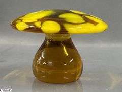 Viking Glass Owl 5.25", Owl and Mushroom Figurines