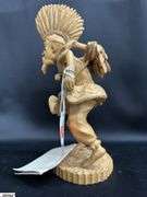 Carved By African Habitat Artist Jibu, Ngalibu Figure 12.5"