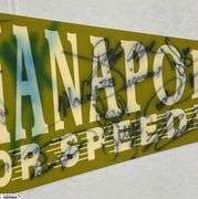 2 Indianapolis Motor Speedway Autographed Pennants.  Signatures include Mark Dismore, Scott Herrington, Lloyd Ruby, Jim Rathmann and Others.