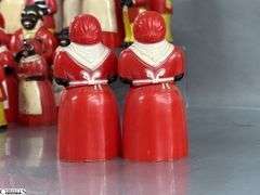 Vintage Aunt Jemima Spice Set, Nutmeg, Paprika, Cinnamon, x2, Uncle Mose Salt and Peppers, Pitchers, All Have Some Wear, 5.5" Tallest